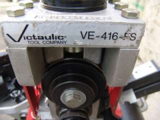 VICTAULIC VE 416FS HYDRAULIC ROLL GROOVER 2 16 inch & RIDGID 300 PIPE 