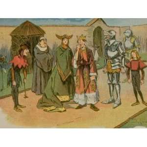  Cartoon Showing Court Jester to Palace Life, from Humors 