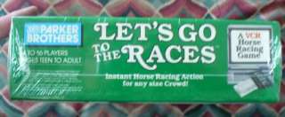 LETS GO TO THE RACES VCR HORSE RACING GAME 1987 SEALED  