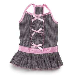  XS Gingham Patterned Tea Party Dog Dress