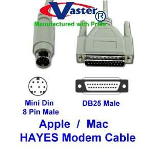  Apple/Mac to HAYES Modem Cable, 6 Ft