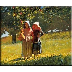  Apple Picking 30x25 Streched Canvas Art by Homer, Winslow 