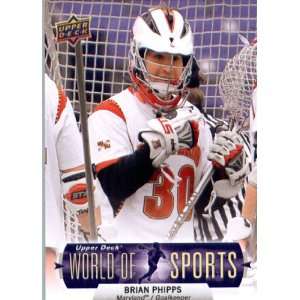  Upper Deck World of Sports Lacrosse Card #185 Brian Phipps Maryland 