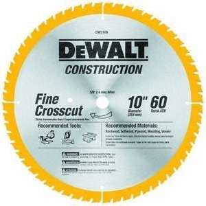 DEWALT DW3106 Series 20 10 Inch 60 Tooth ATB Thin Kerf Crosscutting 