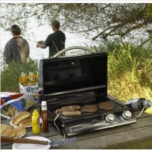    TRAVELER Portable 20 Gas Grill in Black Porcelain 