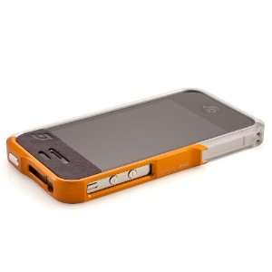  Case API4 1112 T3S0 Vapor Pro Orange and Silver Case for iPhone 4 