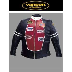 Vanson Leathers Race Jacket RJP Sizes 32 46