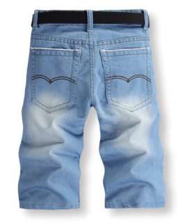 New Mens Classic Fit Faded Denim Shorts Jean U.S Size 28~38 S107 