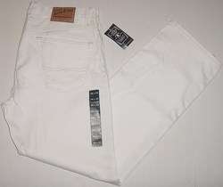LUCKY BRAND 221 LOW RISE SLIM FIT WHITE DENIM JEANS 38  