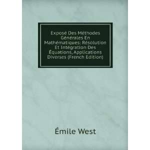   gration Des Ã?quations, Applications Diverses (French Edition) Ã