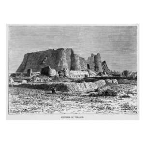  The Ruined Fortress of Varamin, Near Tehran Stretched 