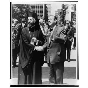  1962 Mayor Robert F. Wagner, Archbishop Makarios III