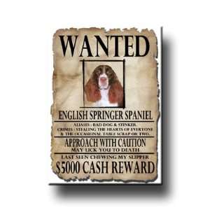  English Springer Spaniel Wanted Poster Fridge Magnet No 2 