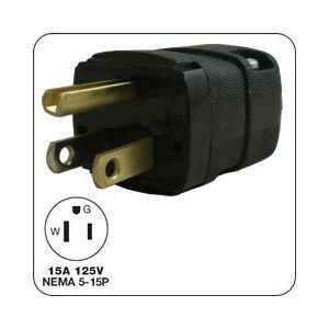   HBL5966VBLK AC Plug NEMA 5 15 Male Black Valise