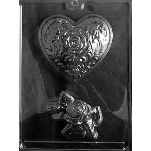   ROSE HEART   COURSAGE Valentine Candy Mold chocolate
