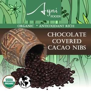 Organic Chocolate Covered Cacao Nibs   8 oz.  Grocery 