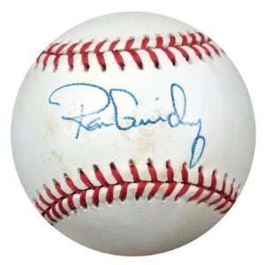  Ron Guidry Autographed/Hand Signed AL Baseball PSA/DNA 