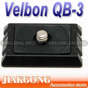 Velbon QB 3 B Quick release plate for QHD 51Q 41Q QRA 3  