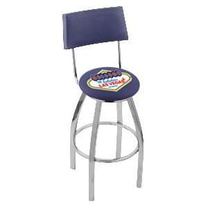  Welcome to Las Vegas Steel Logo Stool with Back and L8C4 