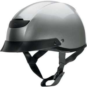  Z1R Vagrant Solid Helmet   Large/Silver Automotive