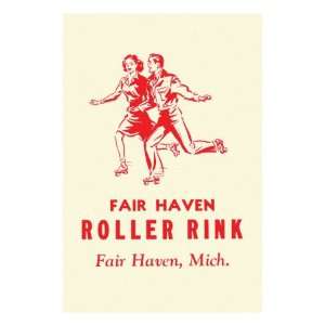  Fair Have Roller Rink Premium Poster Print, 12x16
