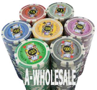 650 Pro Tournament Casino Poker Chips w/ Case and More  