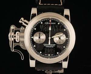 NEW Graham Chronofighter VE Day Black Ref# 2CFBS.B12A.L30B  