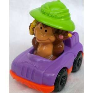   Happy Meal Monkey Holding Banana Riding a Car Doll Toy Toys & Games