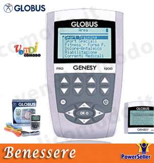 Elettrostimolatore Genesy 1200 pro GLOBUS ionoforesi massaggio 