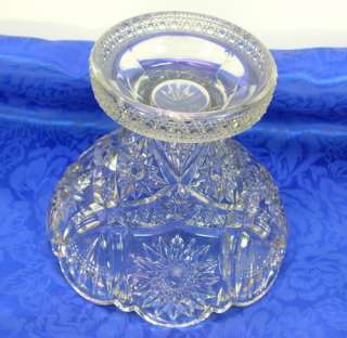   Glass #502 North Star Punch Bowl Stand Early American Pattern  