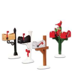  Department 56 Village Mail Boxes, Set of 4