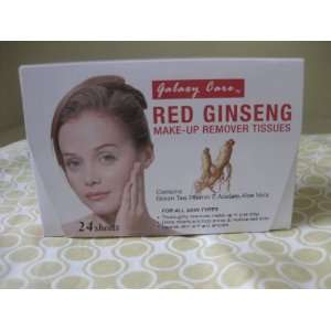 packs Red Ginseng Make Up Remover Tissues Vitamin E Acetate, Aloe 