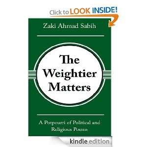   and Religious Poems Zaki Ahmad Sabih  Kindle Store