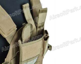 1000D Airsoft US Navy Seals Tactical Molle Vest Tan  