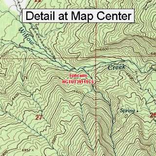   Quadrangle Map   Ephraim, Utah (Folded/Waterproof)