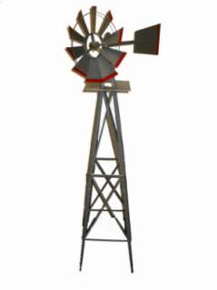 Foot American Windmill Lawn Ornament Steel Contruction 012947010011 