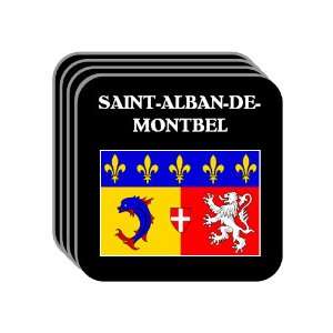 Rhone Alpes   SAINT ALBAN DE MONTBEL Set of 4 Mini Mousepad Coasters