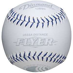 Diamond USSA Blue Flyer Synthetic SP Softballs   12 BSC Distance   1 