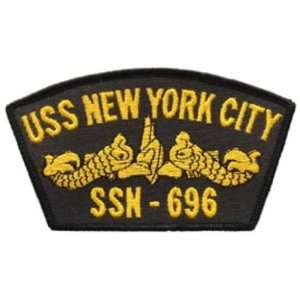  U.S. Navy USS New York City SSN 696 Patch 2 1/4 x 4 