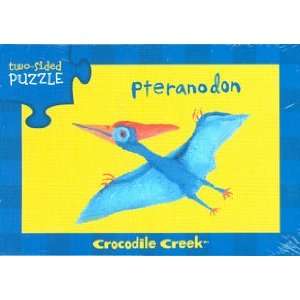  Crocodile Creek Two sided Puzzle Pteranodon/Iguanodon 