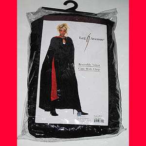 New Unisex Goth GOTHIC Vampire WITCH Costume Red BLACK Long Velvet 