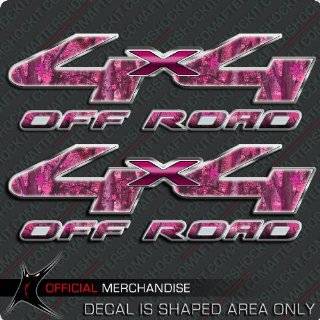 4x4 Pink Camo Hunting Truck Decals