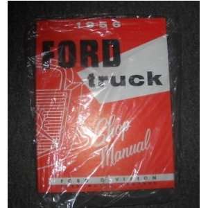 1956 Ford Truck F Series Service Shop Repair Manual 56 ford  