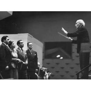  Conductor Arturo Toscanini Conducting the Metropolitan 