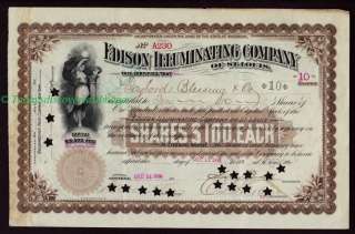 11 1894 for 10 shares printer franklin bank note co new york star 