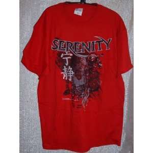 Serenity/Firefly Icon Montage Adult Red SHIRT Size Xlarge