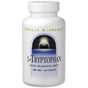 L Tryptophan with B 6 120 tabs, Source Naturals Health 