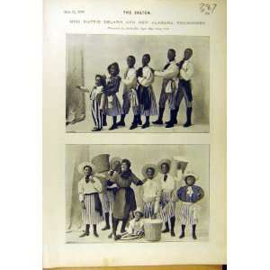 1895 Hattie Delaro Alabama Picanninies Theatre Print