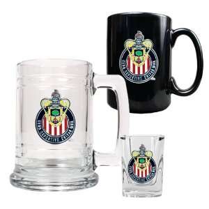  Chivas USA MLS 15oz Tankard, 15oz Ceramic Mug & 2oz Shot 