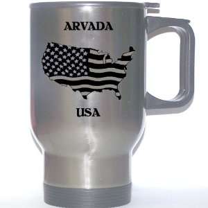  US Flag   Arvada, Colorado (CO) Stainless Steel Mug 